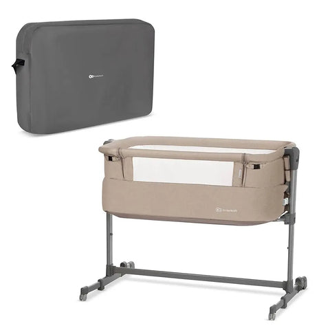 KinderKraft Neste UP 2 Bedside Crib, Travel Cot, Co-Sleeping Bed Baby Bamboo