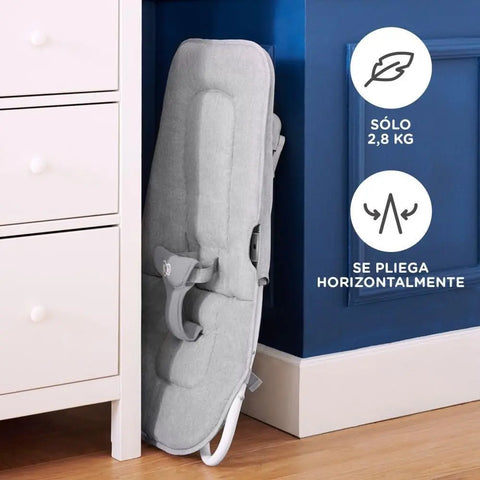 Kinderkraft FELIO2 Baby Rocker Electric from Birth, Baby Swing with Play Arch Baby Baby Bamboo