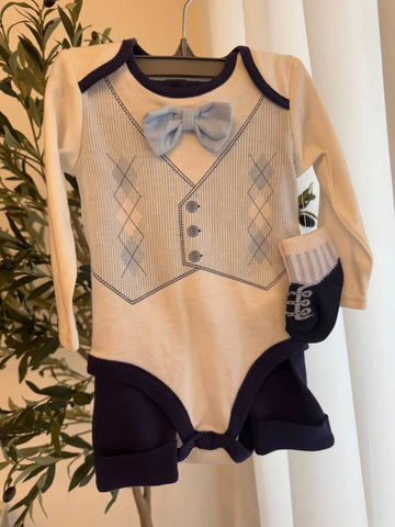 Little Gent Set, 6-12M Baby Bamboo