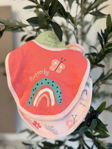M&S Baby Girl Bibs Baby Bamboo
