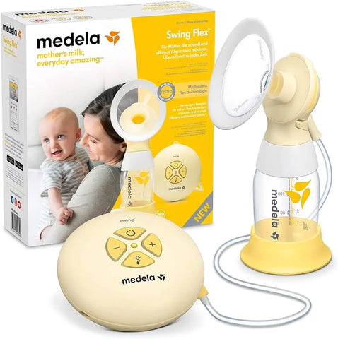 Medela Swing Flex Single Electric Breast Pump - Compact Design, with PersonalFit Flex Funnels and 2-Stage Pumping Technology Medela Medela