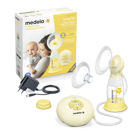 Medela Swing Flex Single Electric Breast Pump - Compact Design, with PersonalFit Flex Funnels and 2-Stage Pumping Technology Medela Medela