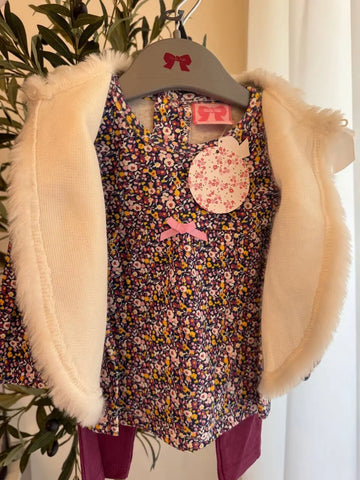 Mini Moi Baby Outfit – Vest, Leggings, and Long-Sleeve T-Shirt Set Baby Bamboo