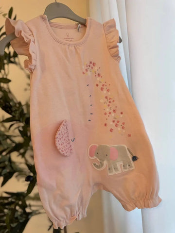 Mothercare Baby Girl Elephant Overall Baby Bamboo