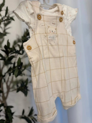 Mothercare Baby Overall, Cream Baby Bamboo