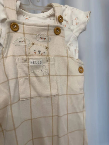 Mothercare Baby Overall, Cream Baby Bamboo