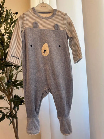 Mothercare My First Boy Overall, Blue 1-3M Baby Bamboo