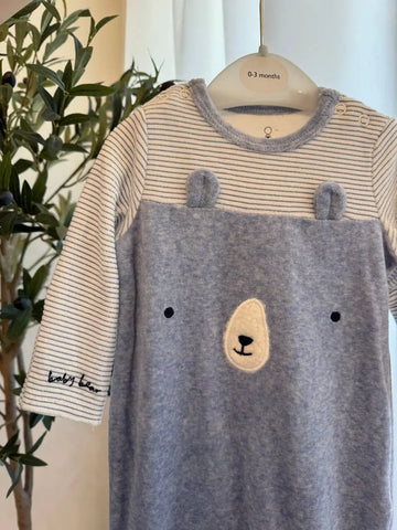 Mothercare My First Boy Overall, Blue 1-3M Baby Bamboo