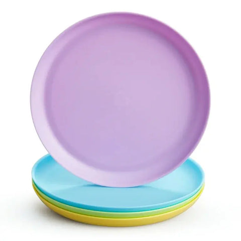 Munchkin Multi Baby and Toddler Plates, BPA-free, Multicolor, Unisex, 4 Pack Munchkin