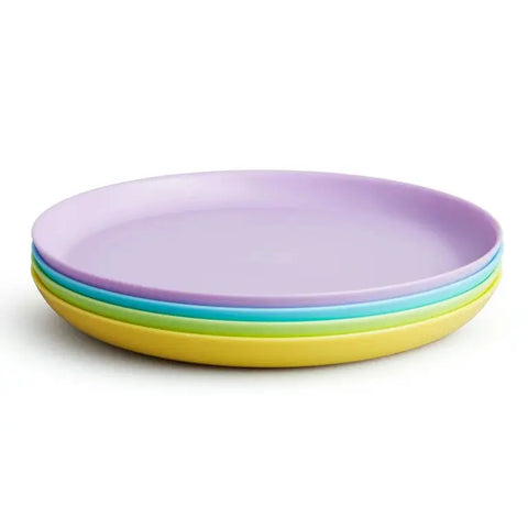 Munchkin Multi Baby and Toddler Plates, BPA-free, Multicolor, Unisex, 4 Pack Munchkin