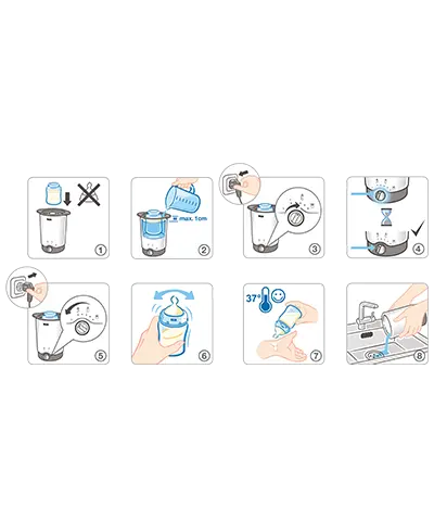 NUK Thermo 3in1 Bottle Warmer Baby Bamboo