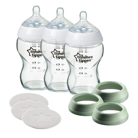Natural Start 3 Uses Glass Bottle, Cup or Jar Set Tommee Tippee