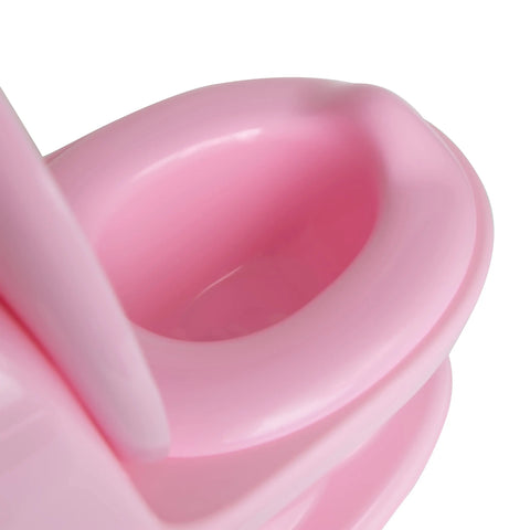 Nuby My Real Potty Training Toilet with Life-Like Flush Button and Sound - 18+ Months - Pink Baby Bamboo