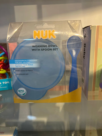 Nuk weaning bowl with spoon set Baby Bamboo