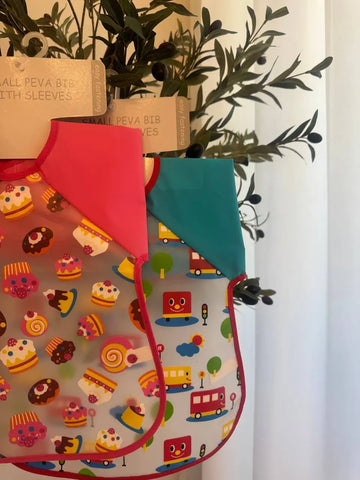 Nursery Time All Peva Bib with sleeves Baby Bamboo