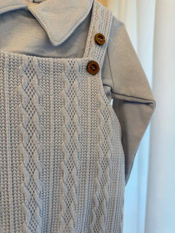 Nursery Time Overall, Blue Baby Bamboo