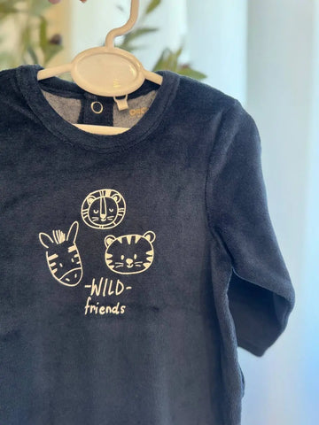 Orchestra Baby Boy Wild Friends Overall Baby Bamboo