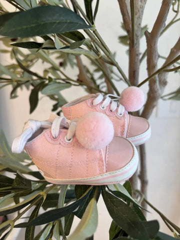 Orchestra Baby Girl Shoes, Pink Baby Bamboo