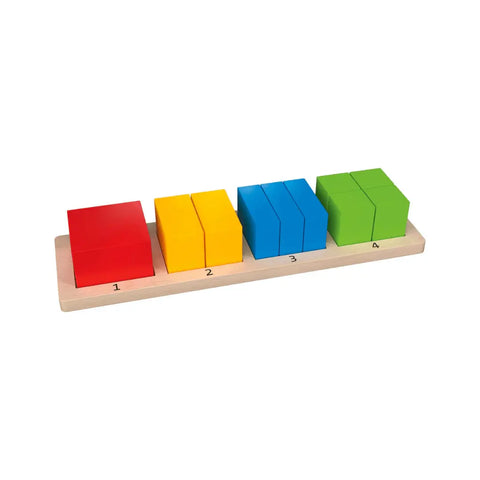 PLAYTIVE WOODEN SQUARE GEOMETRIC PUZZLE Baby Bamboo