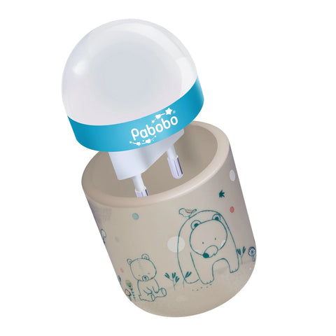 Pabobo Portable Nightlight 70 Hours Battery Time - Beige Baby Bamboo
