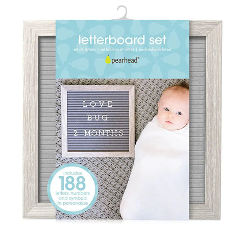 Pear head letterboard set Baby Bamboo