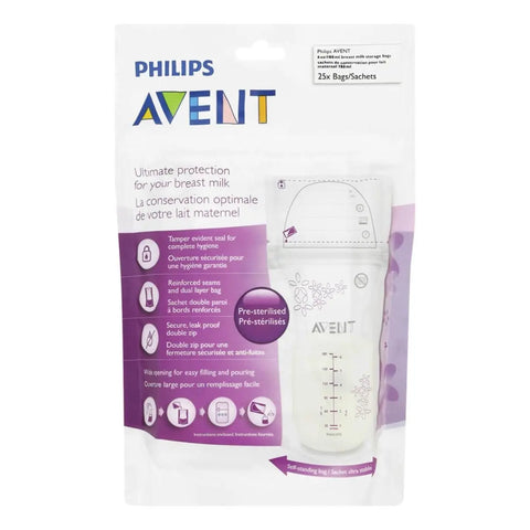 Philips AVENT Breast Milk Storage Bags, Clear Phillips Avent
