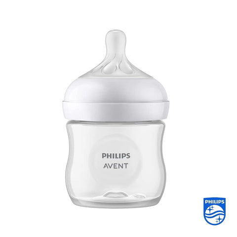 Philips Avent Natural Baby Bottle, 4oz, 125ml – Ultra Soft & Flexible for 0+ Months Phillips Avent