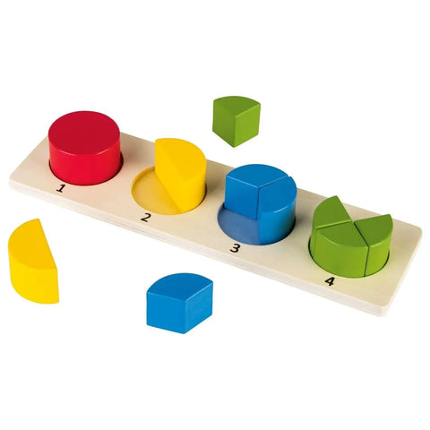 Playtive Wooden Circle Geometric Puzzle Baby Bamboo
