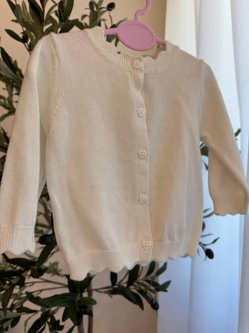 Primark Cardigan, White 0-3M Baby Bamboo