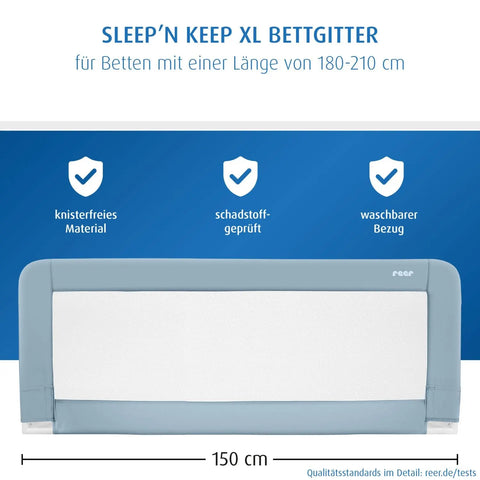 Reer Sleep'n Keep bed rail, for beds 150 cm - 210 cm Baby Bamboo