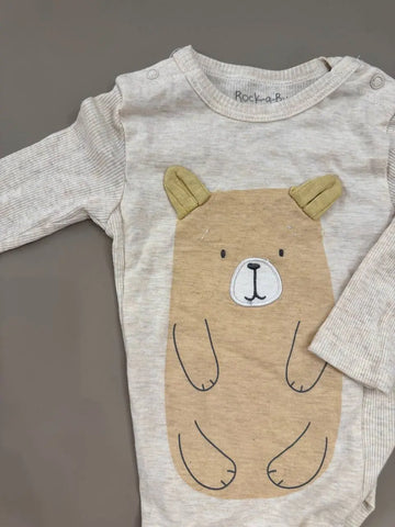 Rock a Bye Baby Bear Set, Beige Baby Bamboo