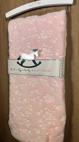 Rock a Bye Baby Blanket, Baby Pink Baby Bamboo