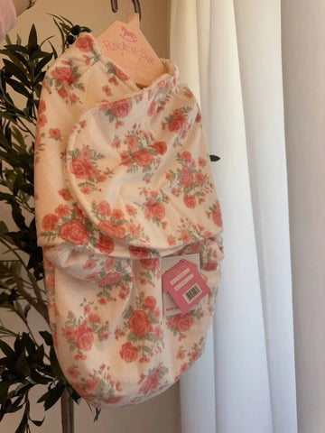Rock-a-Bye Baby Floral Wrap – One-Size Comfort and Style Baby Bamboo