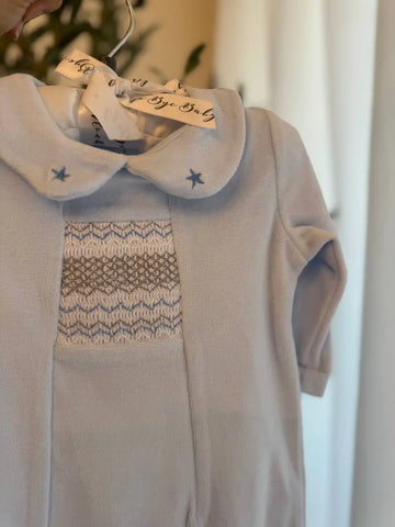 Rock a Bye Baby Velour Set Baby Blue