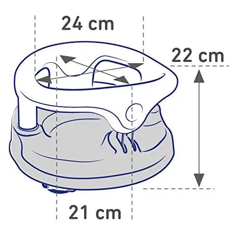Rotho Babydesign Bath Seat with Hinged Ring incl. Child lock, 7-16 months, up to max. 13 kg Baby Bamboo