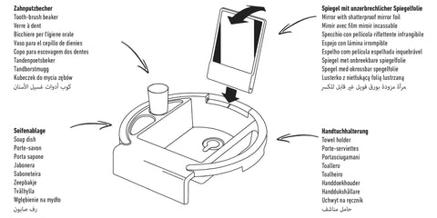 Rotho Babydesign Kiddy Wash Children's Washbasin Baby Bamboo