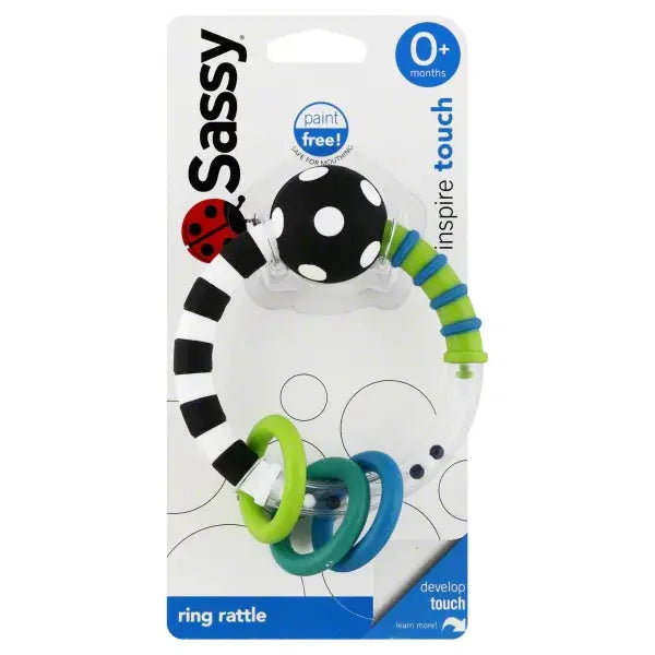 Sassy Ring Rattle Inspire Touch 0M+ Baby toy - Baby Bamboo