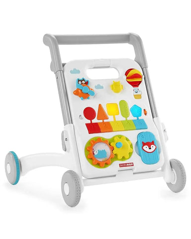 Skip Hop Baby Walker 4 in 1 Sit to Stand Convertible Light Up Music Toy with over 40 activities, explore and more from 6 months Baby Bamboo