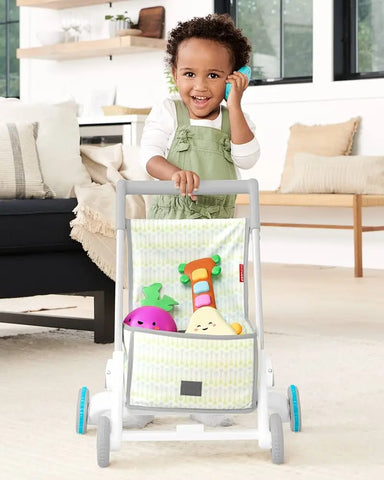 Skip Hop Baby Walker 4 in 1 Sit to Stand Convertible Light Up Music Toy with over 40 activities, explore and more from 6 months Baby Bamboo