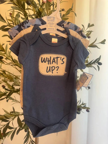 Soft Touch Baby Boy Bodysuit Set – 3-Pack Baby Bamboo