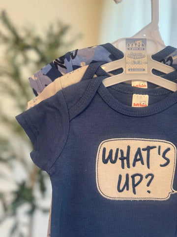 Soft Touch Baby Boy Bodysuit Set – 3-Pack Baby Bamboo