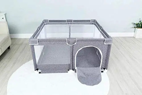 Star Ibaby Oxford XL Ultralight Baby Playpen Soft Grey Color Baby Bamboo