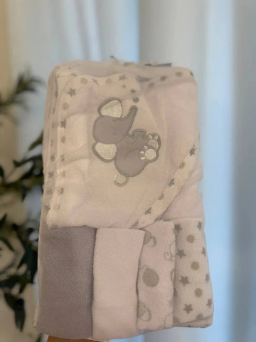 Sunggle Baby Bath Time Set, One Size Baby Bamboo