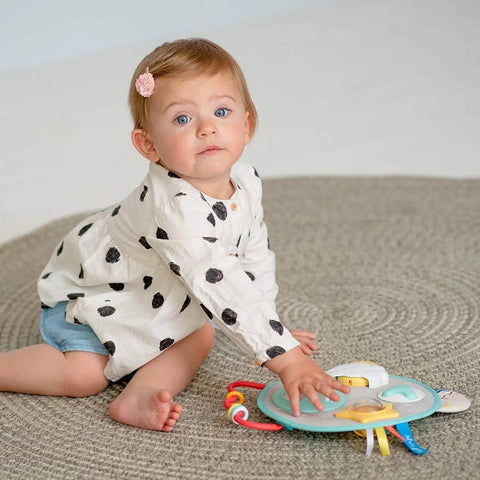 Taf Toys Mini Moon Activity Center for Babies. Baby’s Activity & Entertaining take-Along Center Baby Bamboo