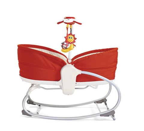 Tiny Love 3 in 1 Rocker Napper Red Cream Baby Bamboo
