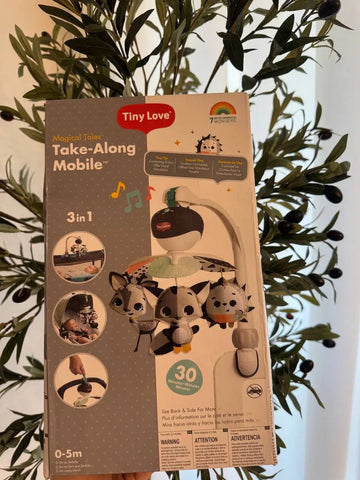 Tiny Love Take Along Baby Mobile for Crib, Newborn Baby Toys, Magical Tales, Black/White, 1 Count Baby Bamboo
