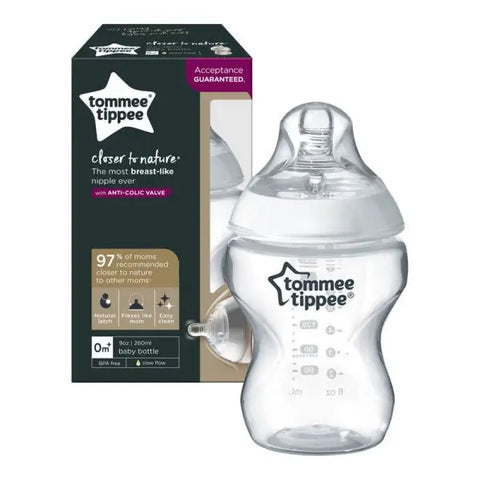 Tommee Tippee – Close To Nature Feeding Bottle – 260ml Baby Bamboo
