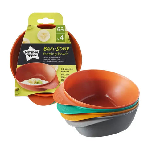 Tommee Tippee – Easy Scoop Feeding Bowl – 4 Pack Baby Bamboo