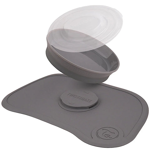 Twistshake Baby Tableware Set Mini | Baby Suction Plate + Baby Placemat Baby Bamboo