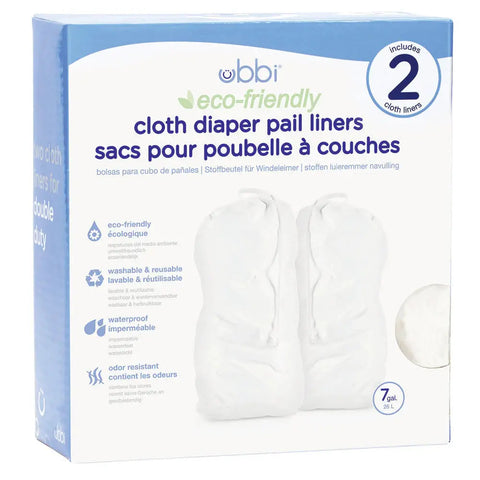 Ubbi Cloth Diaper Pail Liner 2 Pack Baby Bamboo